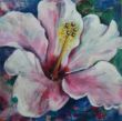 Svandrlik Heilwig - Blume 4 Hibiskus  30x30 Acryl Leimwand 75,- Euro.jpg