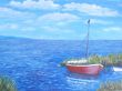 Frosch Boot am Steg - Acryl a. L.   - 70x90  - 220,- .JPG